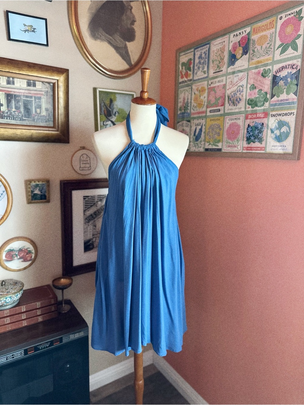 Tie-neck Flair Dress - Elan's Beach Collection